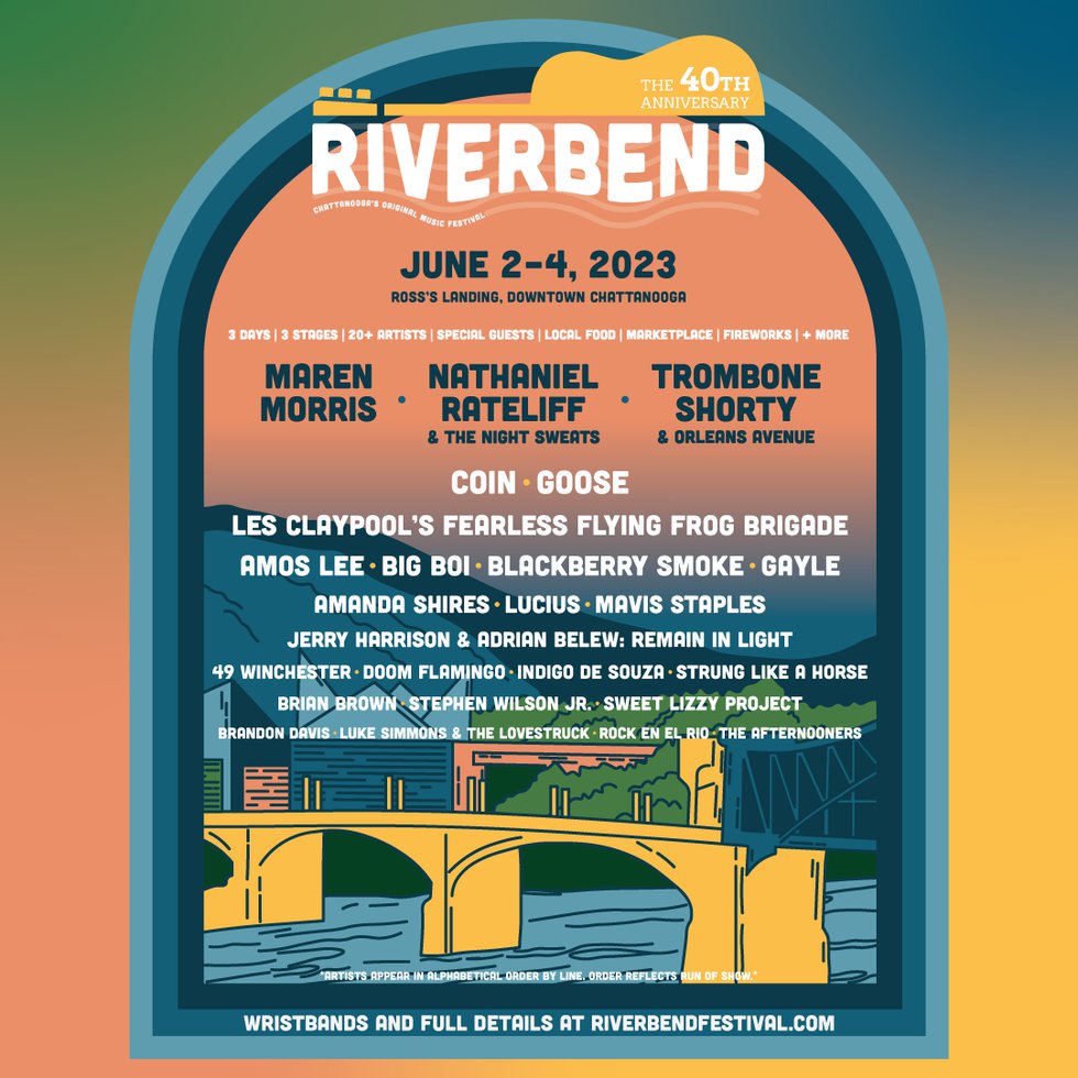 Riverbend Festival Celebrates 40 Years With 2023 Event Set For June 24